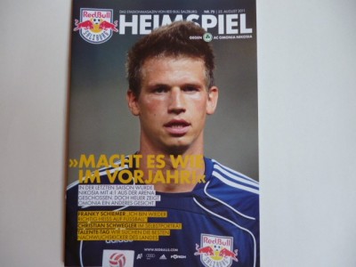 Program meci fotbal RED BULL SALZBURG - OMONIA NICOSIA 25.08.2011 foto