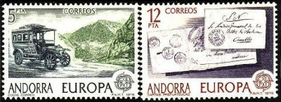 Andorra spaniola 1979 - Yv.no.116-7 neuzat,europa-cept foto
