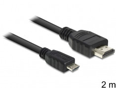 Cablu MHL T la HDMI T 2 m, Delock 83244 foto