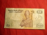 Bancnota 50 Piastri Egipt , cal.Buna
