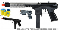 MEGA SET AIRSOFT COMPUS DIN 2 PUSTI+1 PISTOL +BONUS 3000 BILE 6mm. promotie ! foto