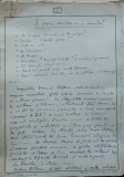 In statiile secundare - o secunda ! Manuscris Romulus Vulpescu, 13 pagini