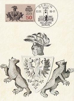 C4129 - Germania DDR carte maxima 1986 foto