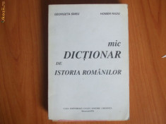 h1 Georgeta Smeu, Homer Radu - Mic Dictionar de Istoria Romanilor foto