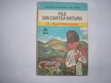 I.Agarbiceanu / File din cartea naturii (cu ilustratii),rf3/1,rf9/2