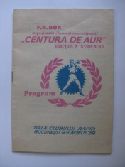 PROGRAMUL CENTURA DE AUR BUCURESTI 1989 foto