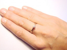 inel de logodna cu diamant aur ALB 18K Since 1979 Bibig&amp;amp;amp;igrave; diamant foto