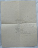 Scrisoare a lui Victor Ion Popa catre Emanoil Bucuta, din august 1937