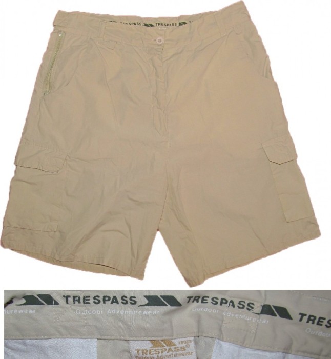 Pantaloni scurti trekking TRESPASS impecabili (dama XL) foto mare Pantaloni scurti trekking TRESPASS impecabili (dama XL) foto mare