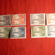 2 Serii Drepturile Omului 1963 si 1966 Congo-Zair ,4+4 val.