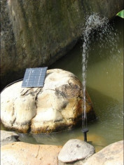 Pompa De Apa Cu Panou Solar Fotovoltaic Pentru Gradina Fantana Arteziana + Capete Jocuri Apa foto