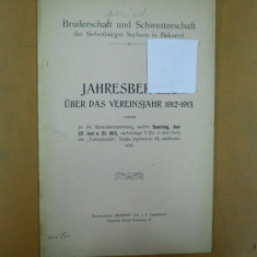 Bruderschaft und Scwesterscahft der Siebenburgen Sachsen in Bukarest 1913