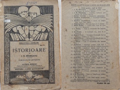 I. M. Riureanu , Istorioare , Publicatiune revazuta de Alfred Mosoiu , 1927 foto