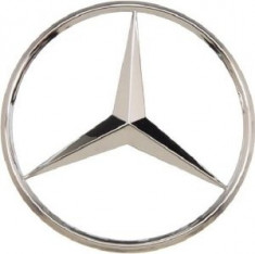 Simbol Mercedes Sigla plastic aspect cromat diametru 11,5 cm Mercedes Benz foto