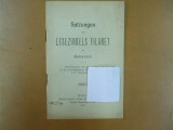 Satzungen des Lesezirkels Filaret in Bukarest 1907