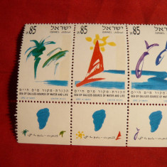 Serie-set Lacul Tiberiada 1992 Israel , 3 val.