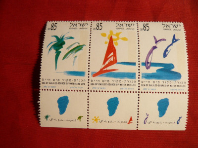 Serie-set Lacul Tiberiada 1992 Israel , 3 val. foto