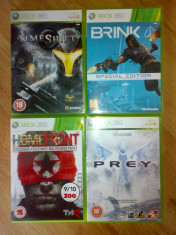 Vand 4 jocuri XBOX360 : PREY , BRINK , TIMESHIFT , HOMEFRONT foto