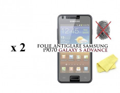 Folie protectie Samsung I9070 Galaxy S Advance Matte - 2 buc - Pret minim foto