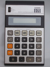 CALCULATOR JAPONEZ ELECTRONIC CU 10 DIGI?I, VINTAGE, DE COLEC?IE, CASIO JI-120! foto