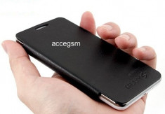 Husa / Carcasa Flip Cover Samsung Galaxy S2 i9100 alba / neagra / albastru inchis foto