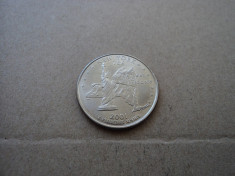 Quarter dollar 2001 New York foto