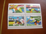 Brazilia 1988 sport fotbal mi 2264-2267