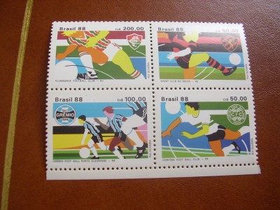 Brazilia 1988 sport fotbal mi 2264-2267 foto