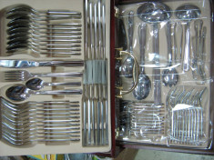 Set tacam 72 piese din inox pret 260 ron. foto