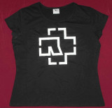 Tricou de fete Rammstein -logo (calitate superioara),girlie +alte formatii rock, Negru, L, M, S, XL