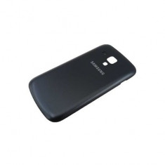 Carcasa capac spate baterie acumulator Samsung S7562 Galaxy S Duos neagra / negru / black Originala Noua Sigilata foto