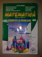 Petre Simion - Matematica clasa a VIII a Exercitii si probleme foto