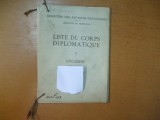 Ministere des affaires etrangeres Liste du corps diplomatique a Bucarest 1927