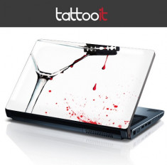 Skin folie protectie Laptop - Bloody Martini - Tattooit foto