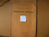 C. F. R. Caiet de sarcini Conditii speciale lucrari de arta 1914