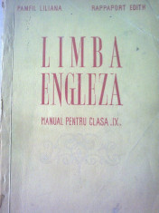 Pamfil Liliana - Limba engleza manual pentru clasa a IX a foto