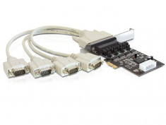 Placa PCI Express la 4 x Serial Power Management, Delock 89306 foto