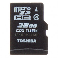 Micro SD/TF memory card, 32GB, TOSHIBA, Class 4 foto