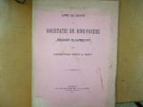 Dare de seama a societatii de binefacere Regina Elisabeta 1905-6 Bucuresti 1907