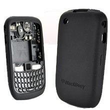 husa neagra Originala silicon antiradiatii blackberry 8520 curve foto