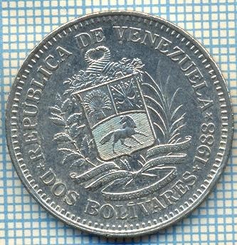 1844 MONEDA - VENEZUELA - 2 BOLIVARES - anul 1988 -starea care se vede foto