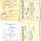 Lot 2 bucati carnete cu 12+12 PERMISE PENTRU CALATORIE GRATUITA CFR 1964 si 1970,folosite partial