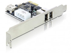 Placa PCI Express 3 porturi FireWire A, Delock 89213 foto