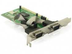 Placa PCI la Serial 2 porturi, Delock 89003 foto