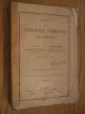 Studiu despre ANIMALELE DOMESTICE din ROMANIA - N. Filip - 1912, 544 p. XXXII pl, Alta editura