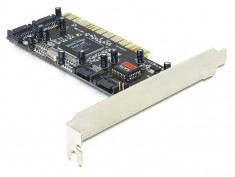 Placa PCI Delock la S-ATA RAID, 4 porturi, 70154 foto