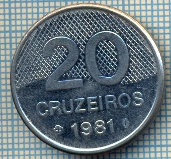 1827 MONEDA - BRAZILIA - 20 CRUZEIROS - anul 1981 -starea care se vede foto