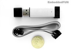 Progamator AVR Atmel USBASP USBISP 3.3V 5V carcasa Al foto