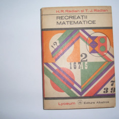 Recreatii Matematice H.R.Radian si T.J.Radian,RF3/3,RF12/3