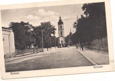 carte postala(ilustrata)-ROMAN-Episcopia foto